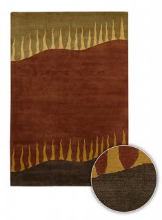 Hand knotted Aura Contemporary Wool Rug (8 Round)