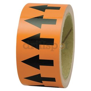 Incom Manufacturing PMA153 Arrow Tape, Black/Orange, 1 In. W