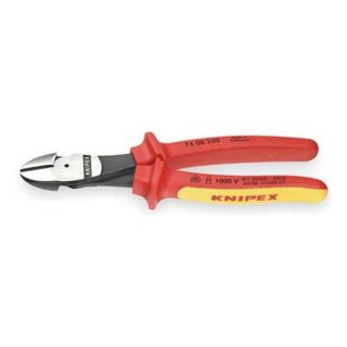 Knipex 74 08 200 SBA Insulated Diagonal Plier, 8 In
