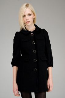 Juicy Couture  Charlotte Black Wool Coat for women