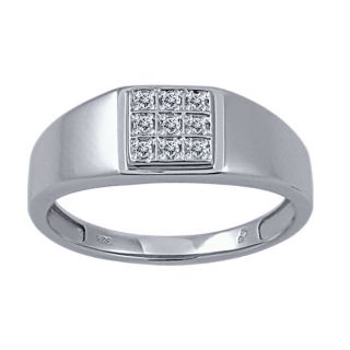 10 CTW White Diamond Mens Ring Today $77.99