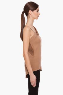 Helmut Lang Leather Strap Silk Top for women