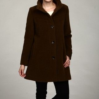 Jones New York Womens Wool 3/4 length Coat