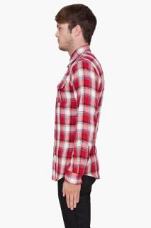 Dsquared2 Red Military Pocket Shirt for men