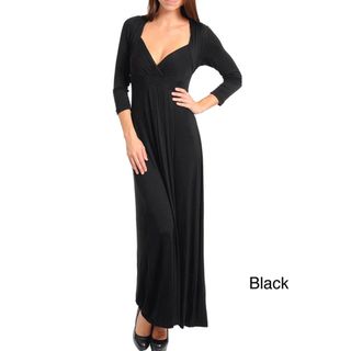 Stanzino Womens 3/4 Sleeve Long Dress