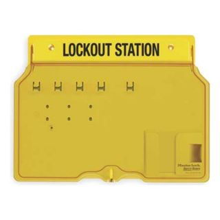 Master Lock 1482B Lockout Station, Unfilled, 12 1/4 In H