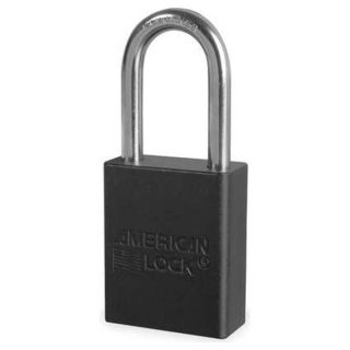 American Lock A1106BLK Lockout Padlock, Aluminum, Black, 2 Keys