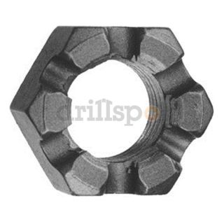 DrillSpot 0169420 1 3/4 8 Grade 2H A194 Plain Heavy Hex Slotted Nut