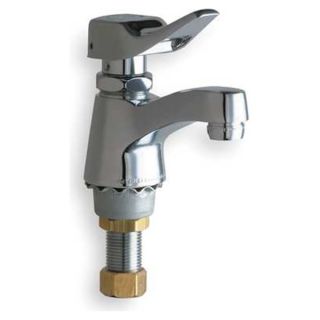 Chicago Faucets 333 336PSHCP Lavatory Faucet, Metering, 1H Push Tilt