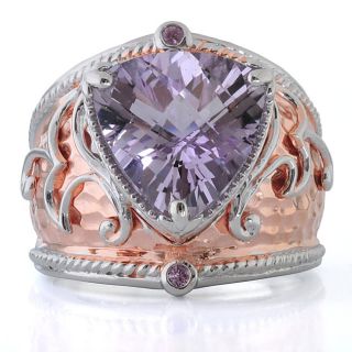 Michael Valitutti Sterling Silver Two tone Amethyst Ring Today $119