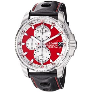 Chopard Mens Miglia Gran Turismo XL Red Dial Chronograph Watch MSRP