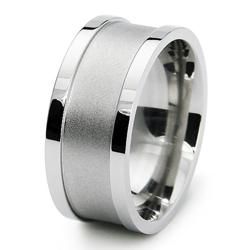 Stainless Steel Mens Engraveable Fashion Ring
