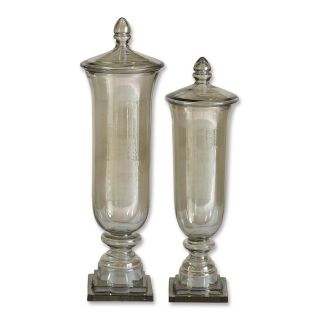 Gilli Pale Green Glass Decorative Containers (Set of 2) Today $217.80
