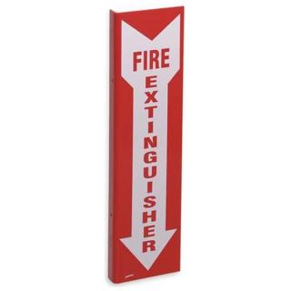 Prinzing SP184L Fire Extinguisher Sign, 18 x 4 1/2In, FEXT