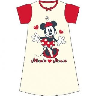 Kinder Mädchen Disney Minnie Maus Bedrucktes Kurzärmliges Nachthemd