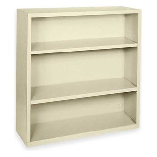 Atlantic Metal BA20361842 07 Bookcase, Steel, 3 Shelf, Putty, 42Hx36W